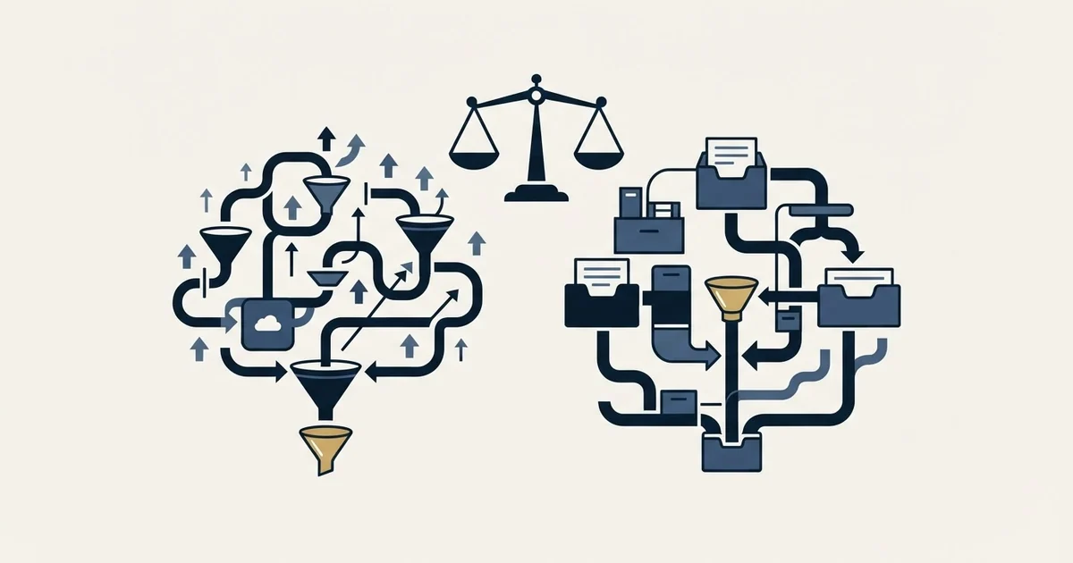 Editorial illustration for GetSales.io vs Keap