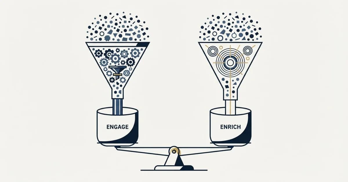 Editorial illustration for GetSales.io vs LeadIQ