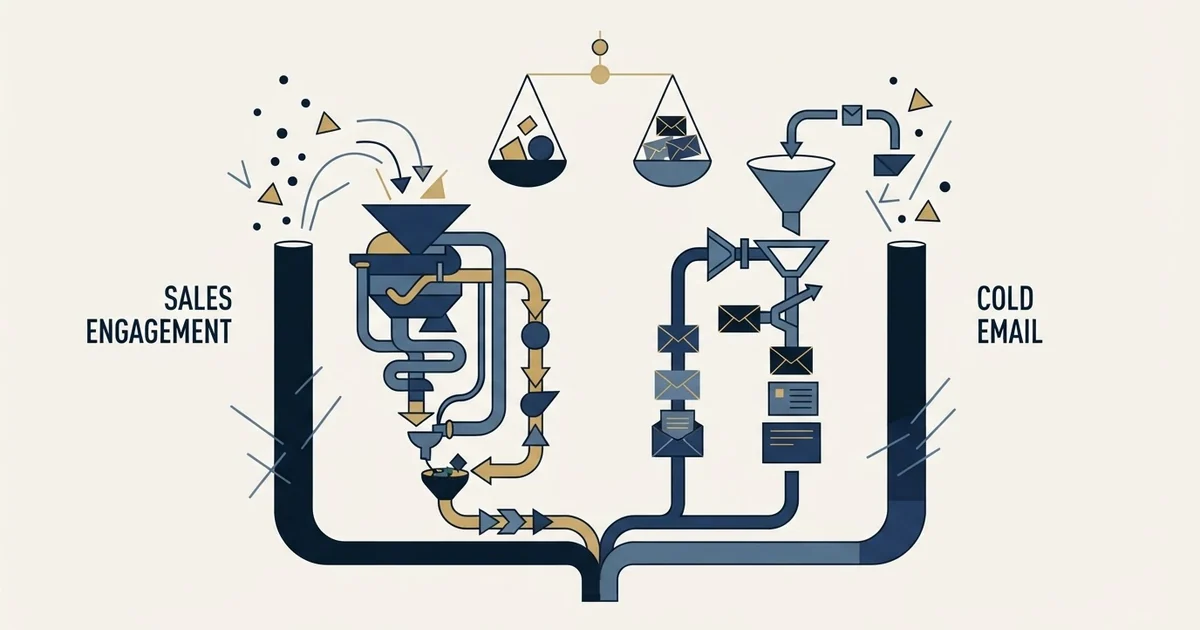 Editorial illustration for GetSales.io vs Mailmeteor