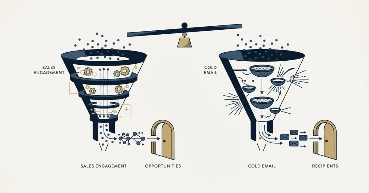 Editorial illustration for GetSales.io vs MailRush.io
