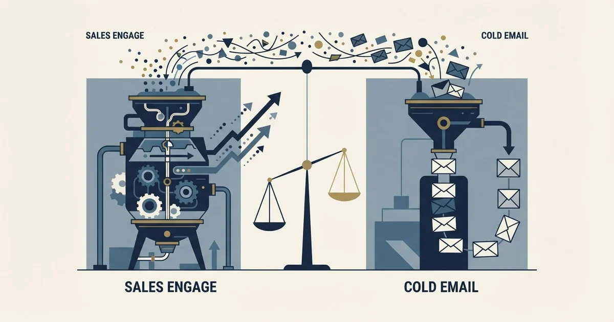 Editorial illustration for GetSales.io vs Manyreach