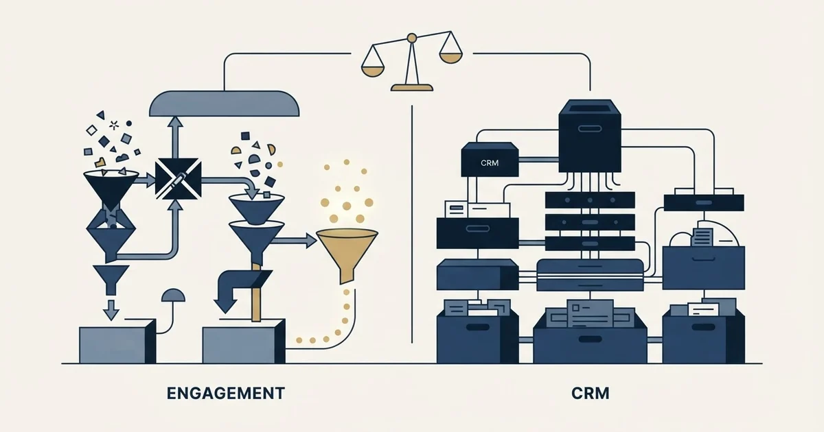 Editorial illustration for GetSales.io vs Salesforce