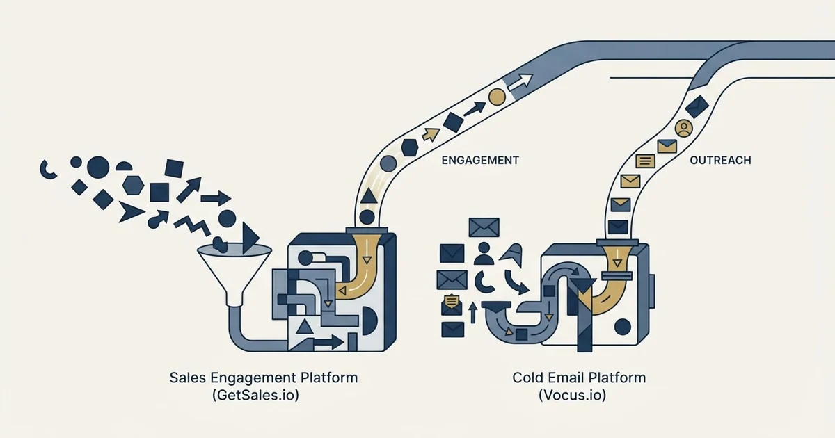 Editorial illustration for GetSales.io vs Vocus.io