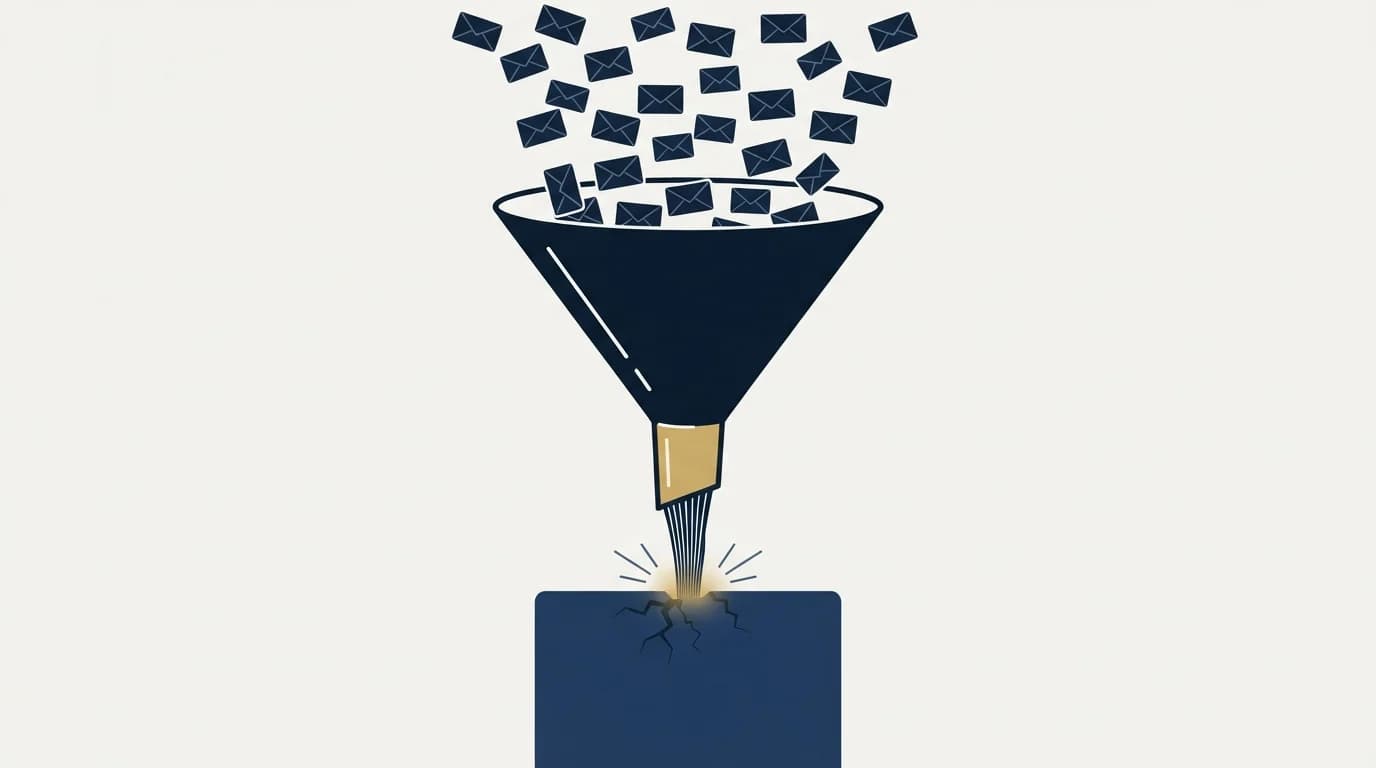 Section illustration: The mail merge, and the failure it makes easy