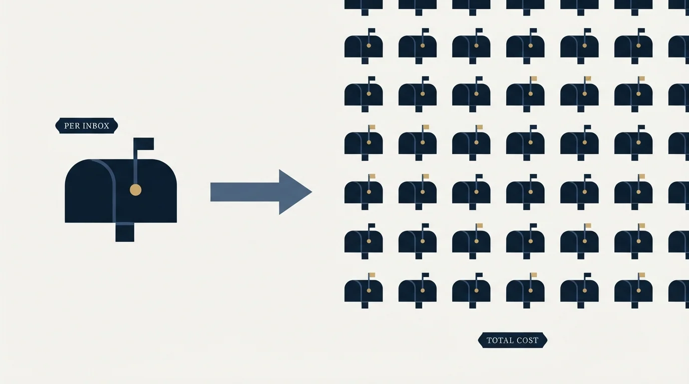 Section illustration: Per inbox is the number that matters