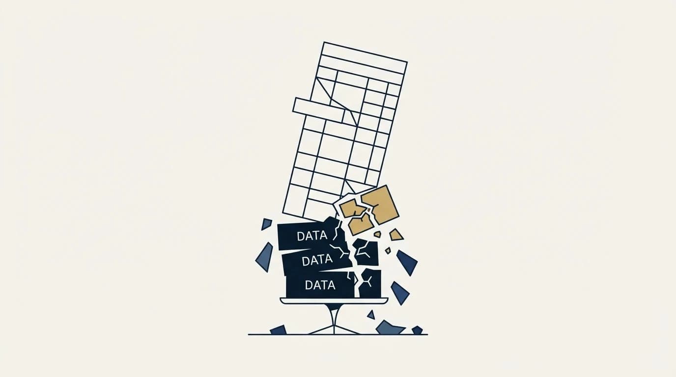 Section illustration: The spreadsheet is the part that breaks first