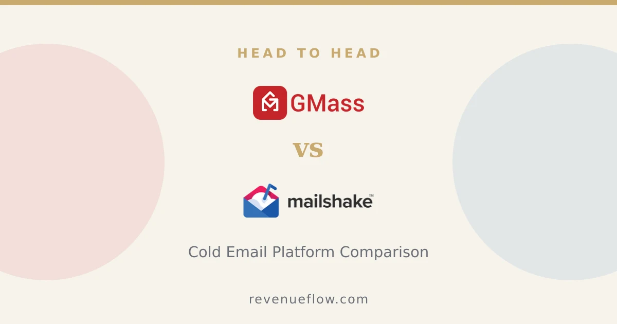 Branded cover: GMass vs Mailshake: Cold Email Platform Comparison