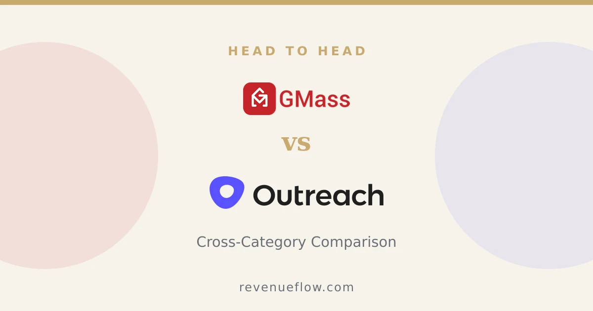 Branded cover: GMass vs Outreach: Cross-Category Comparison