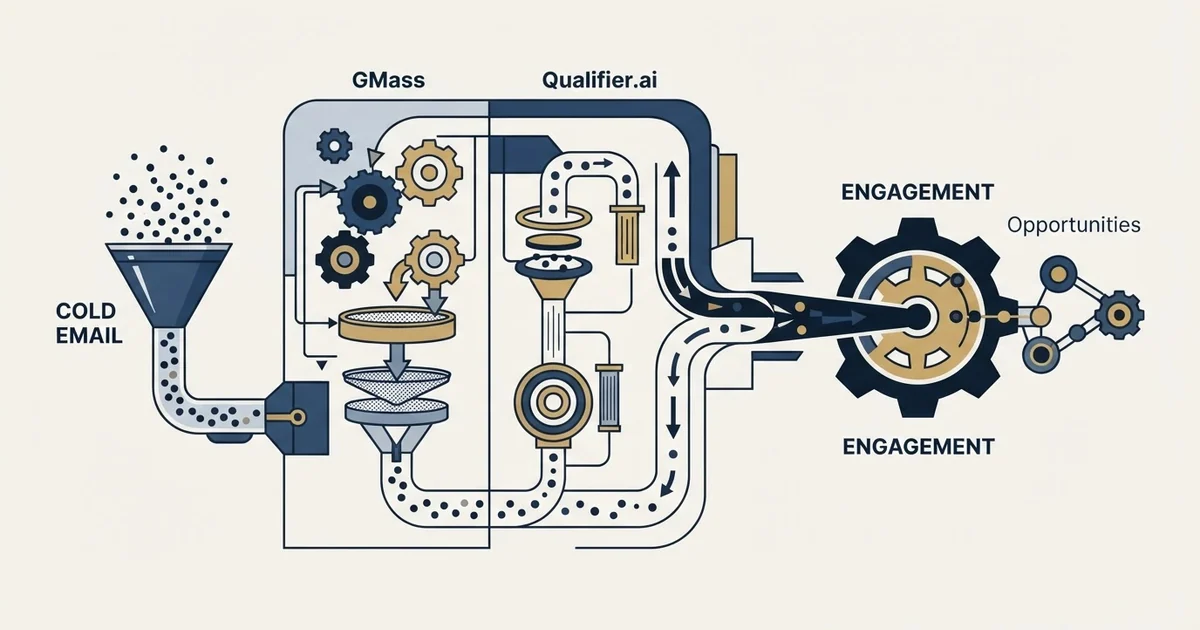 Editorial illustration for GMass vs Qualifier.ai