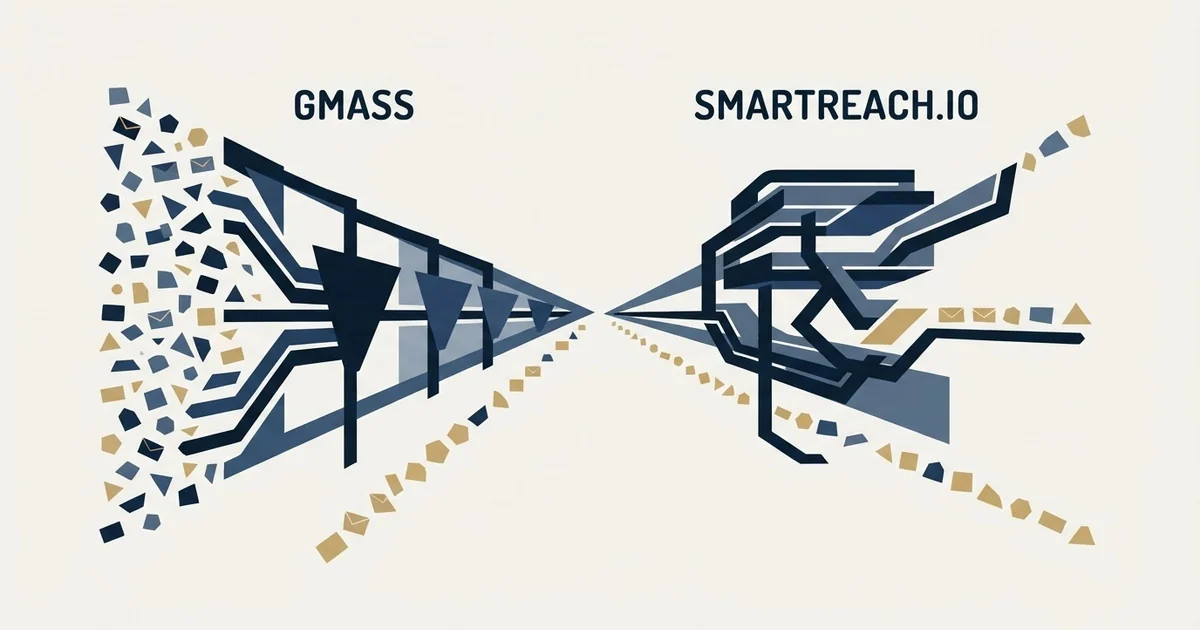 Editorial illustration for GMass vs SmartReach.io