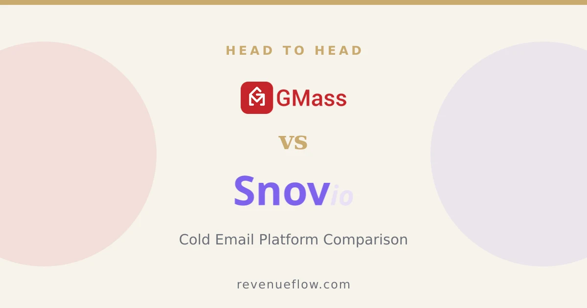 Branded cover: GMass vs Snov.io: Cold Email Platform Comparison