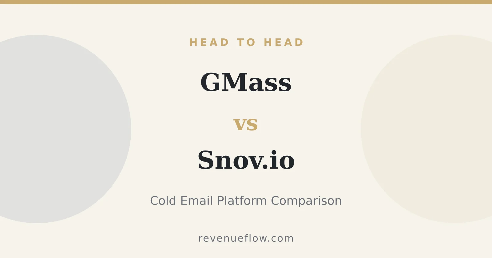 Branded cover: GMass vs Snov.io: Cold Email Platform Comparison