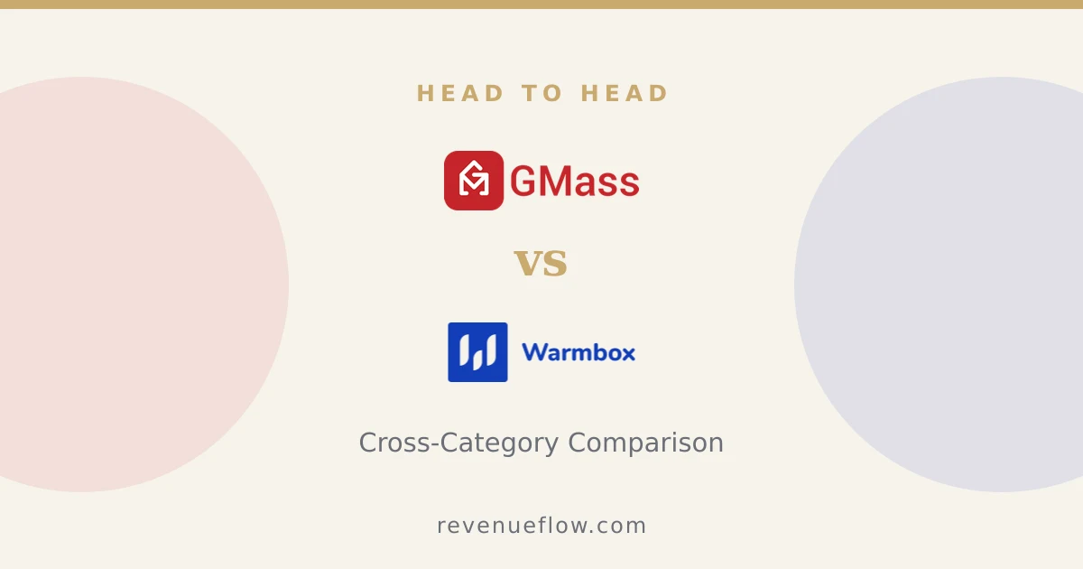 Branded cover: GMass vs Warmbox: Cross-Category Comparison