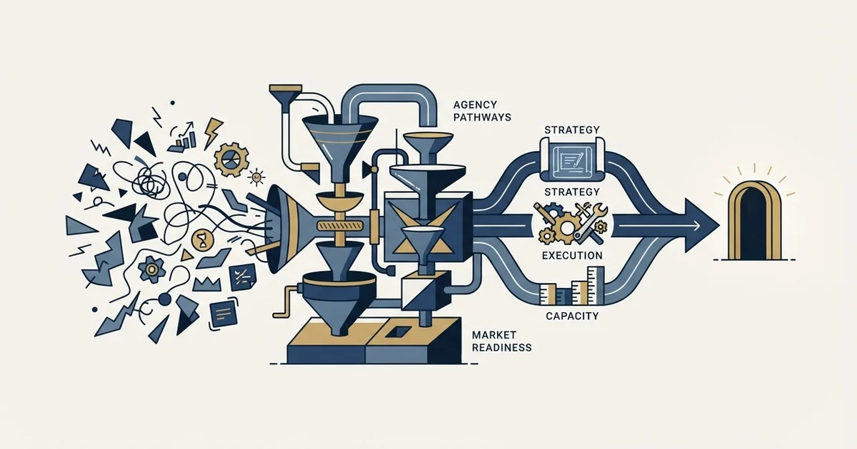 Editorial illustration for Go-to-Market Agency