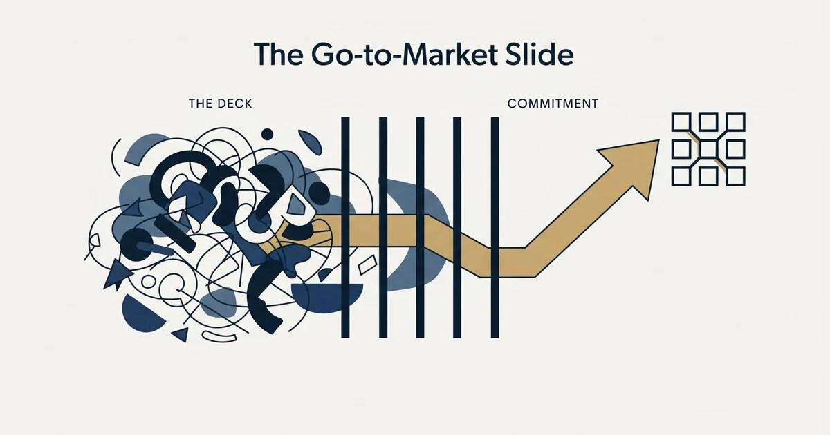 Editorial illustration for The Go-to-Market Slide