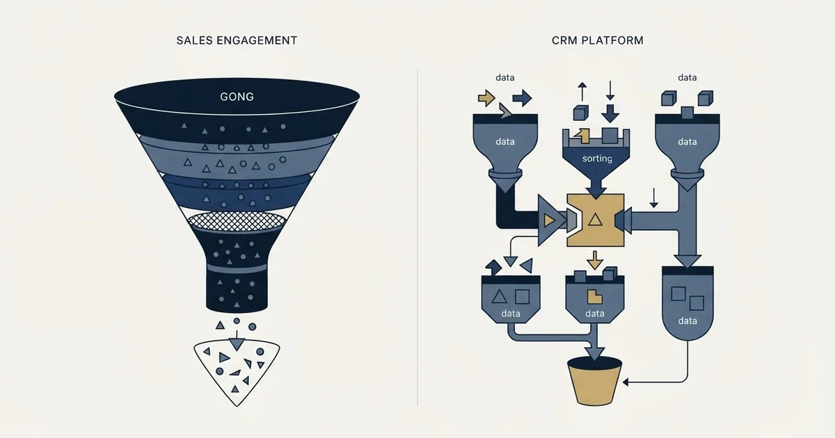 Editorial illustration for Gong vs Kylas