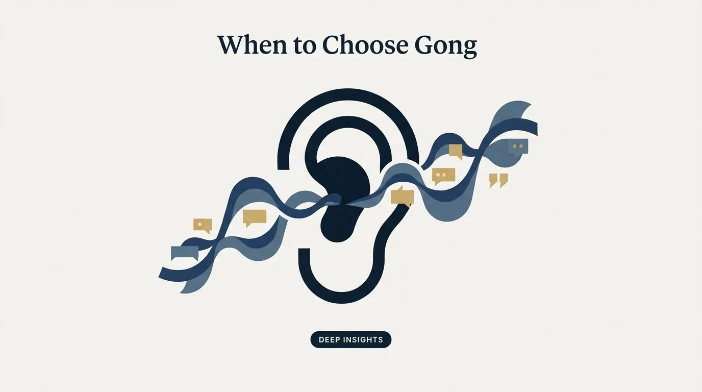 Section illustration: When to Choose Gong