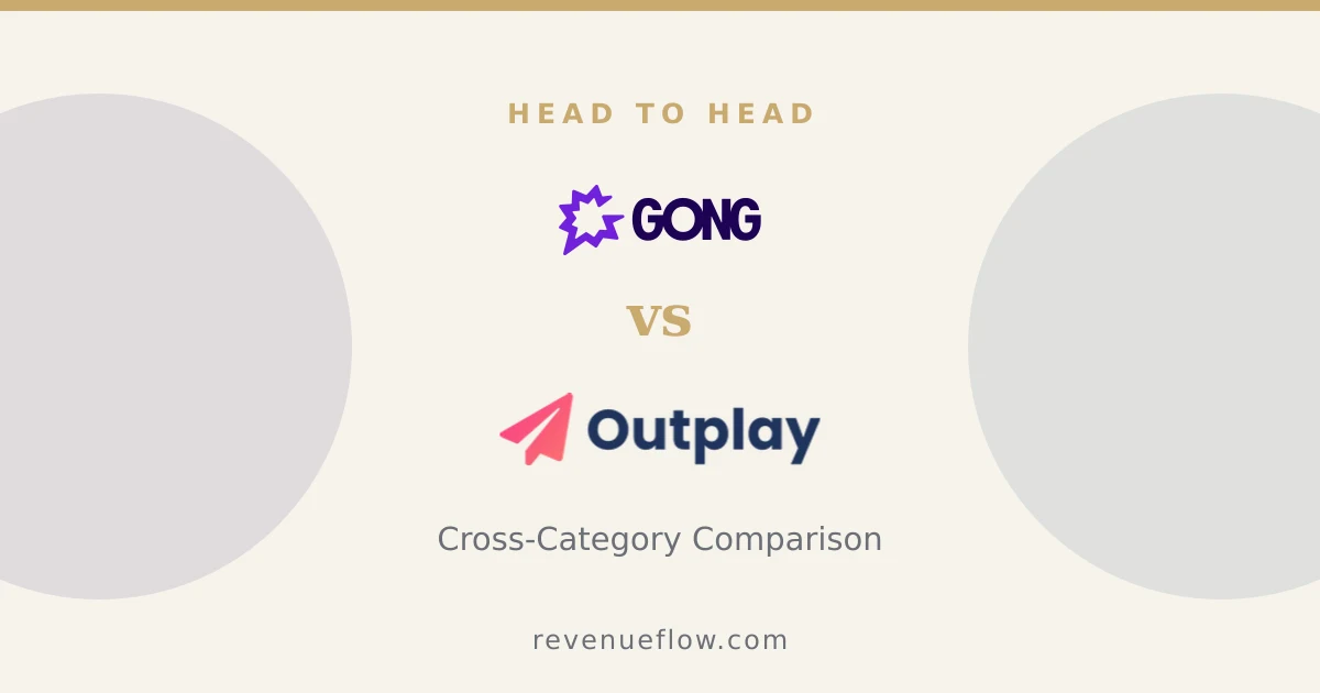 Branded cover: Gong vs Outplay: Cross-Category Comparison