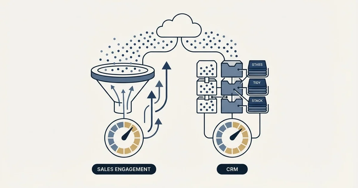 Editorial illustration for Gong vs Salesflare