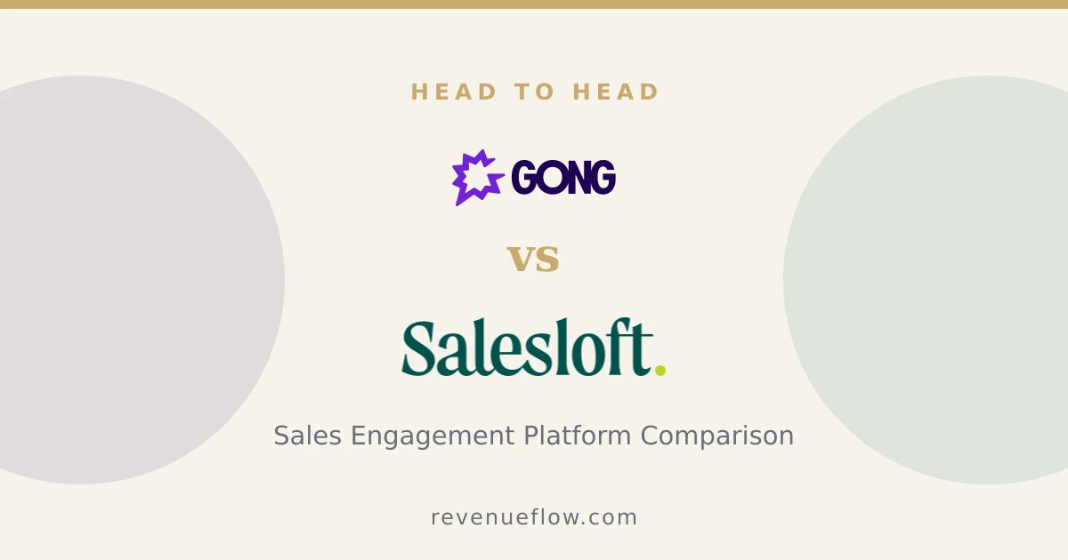 Branded cover: Gong vs Salesloft: Sales Engagement Platform Comparison