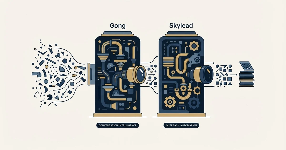 Editorial illustration for Gong vs Skylead