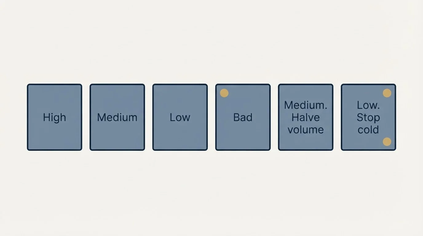 Pricing panels: What to do at each reputation tier (High, Medium, Low, Bad)