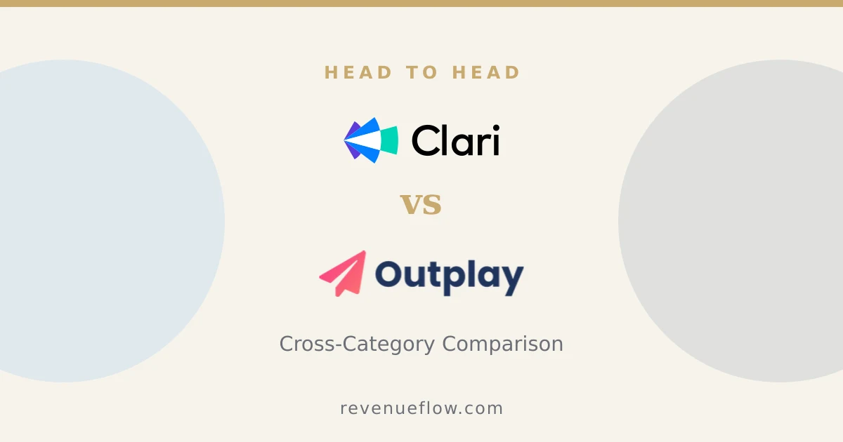 Branded cover: Groove by Clari vs Outplay: Cross-Category Comparison