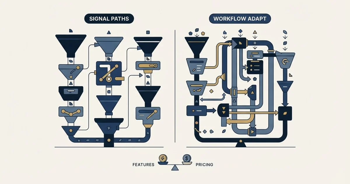 Editorial illustration for Groove by Clari vs Overloop AI