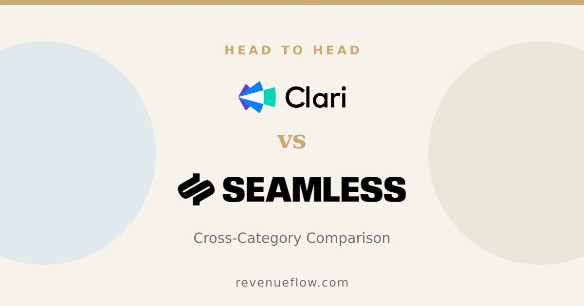 Branded cover: Groove by Clari vs Seamless.AI: Cross-Category Comparison