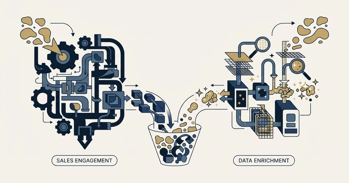 Editorial illustration for Groove by Clari vs Skrapp.io