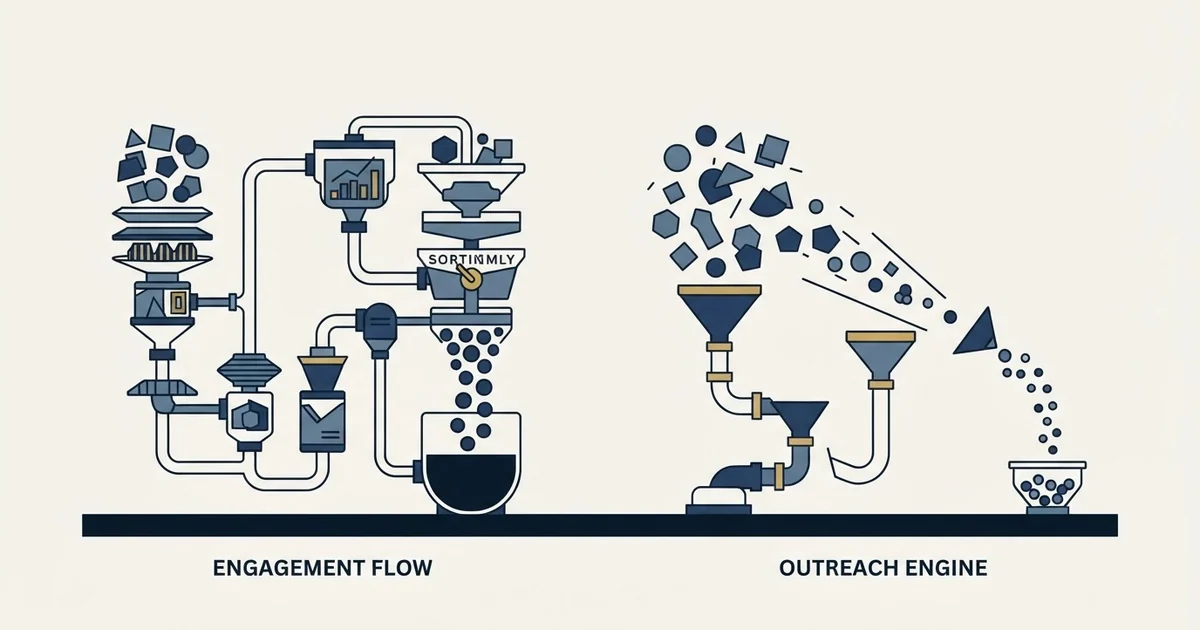 Editorial illustration for Groove by Clari vs SmartReach.io