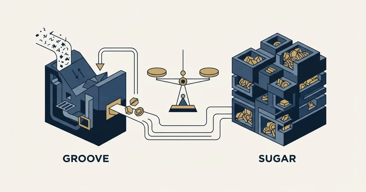 Editorial illustration for Groove by Clari vs SugarCRM