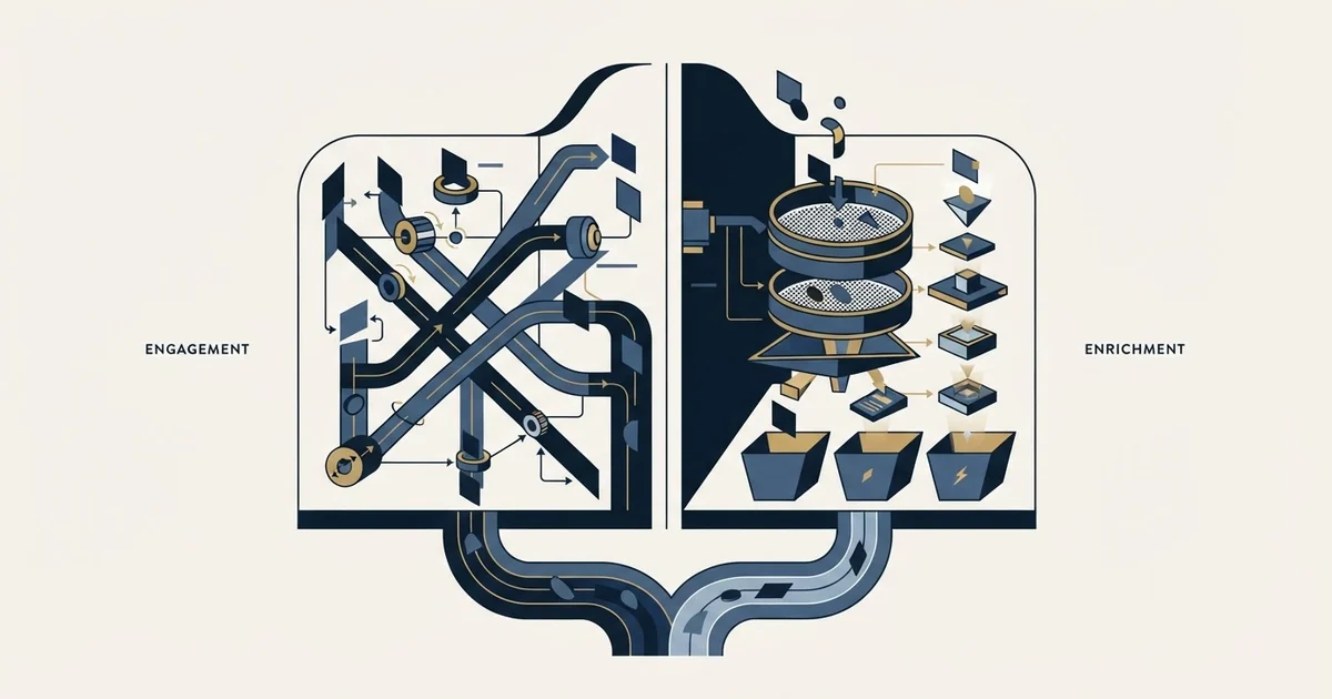 Editorial illustration for Groove by Clari vs UserGems