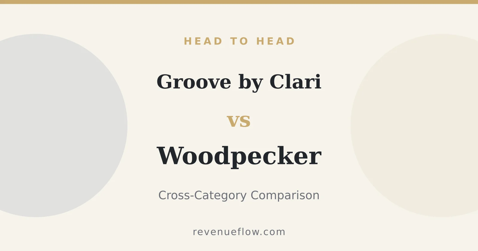 Branded cover: Groove by Clari vs Woodpecker: Cross-Category Comparison