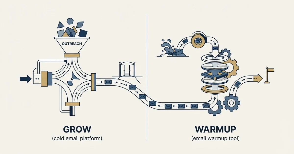 Editorial illustration for Growbots vs Inboxy