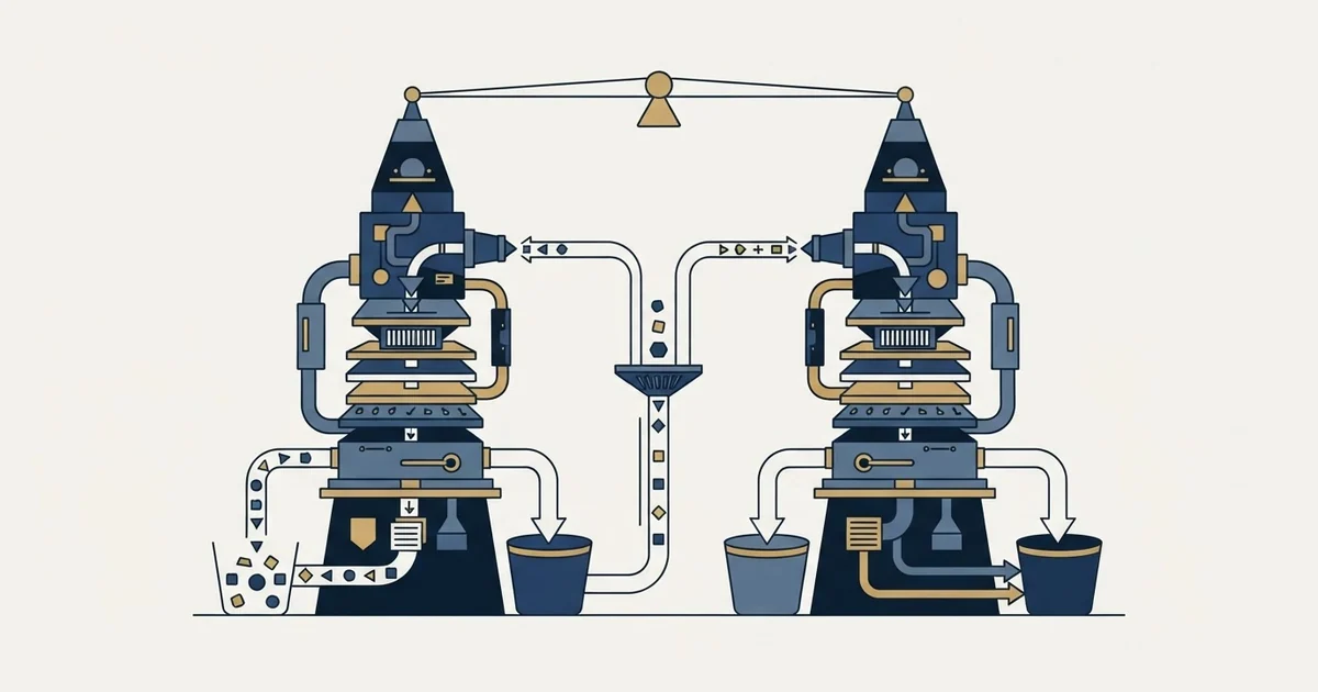 Editorial illustration for Growbots vs Overloop AI