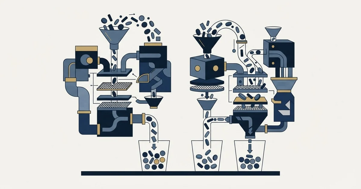 Editorial illustration for Growbots vs SalesBlink