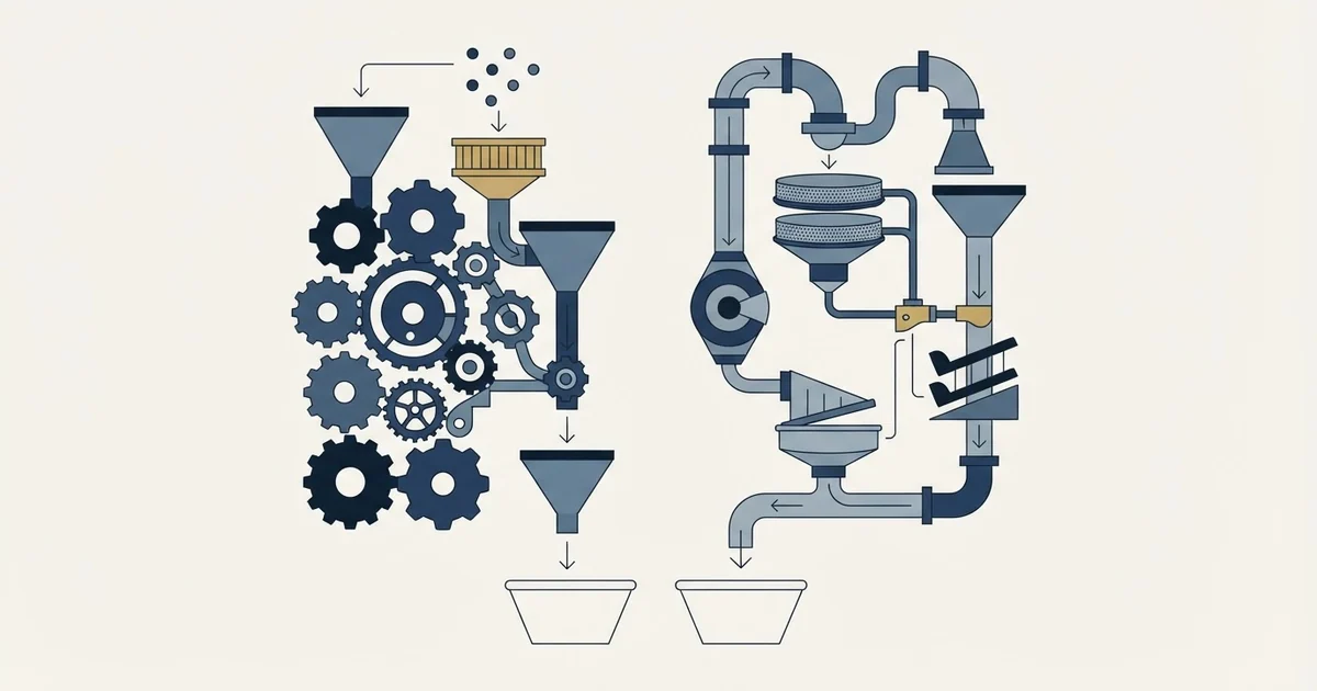 Editorial illustration for Growbots vs Salesgear