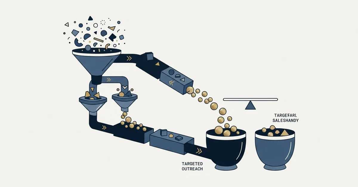 Editorial illustration for Growbots vs Saleshandy