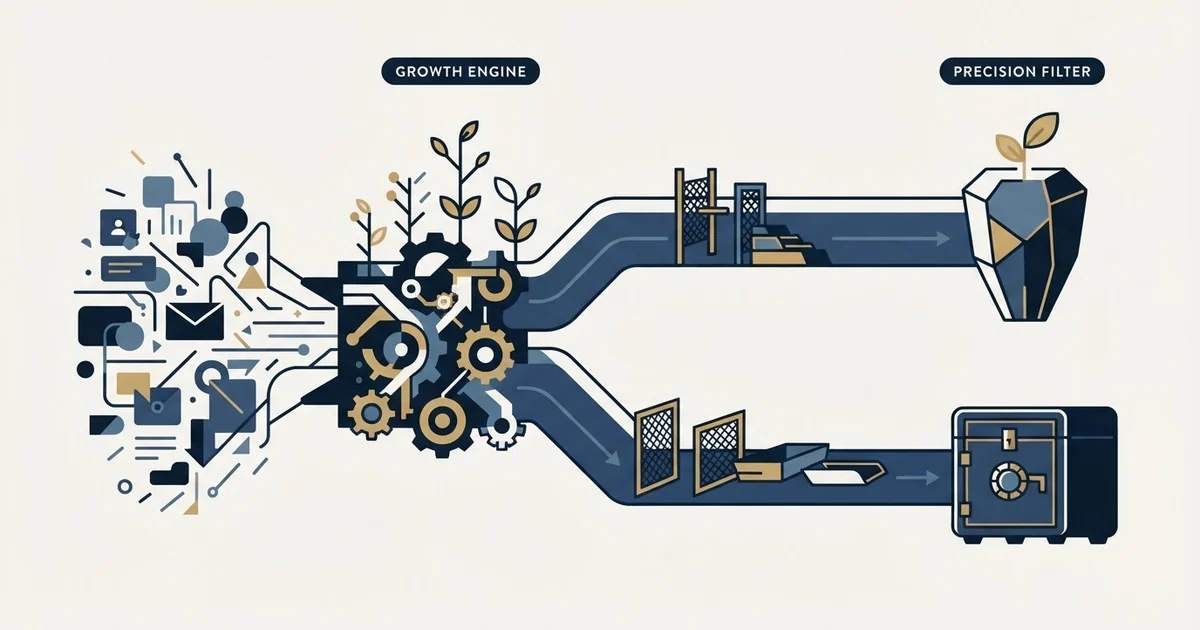 Editorial illustration for Growbots vs TrulyInbox