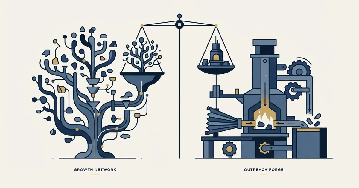 Editorial illustration for Growbots vs Warmforge