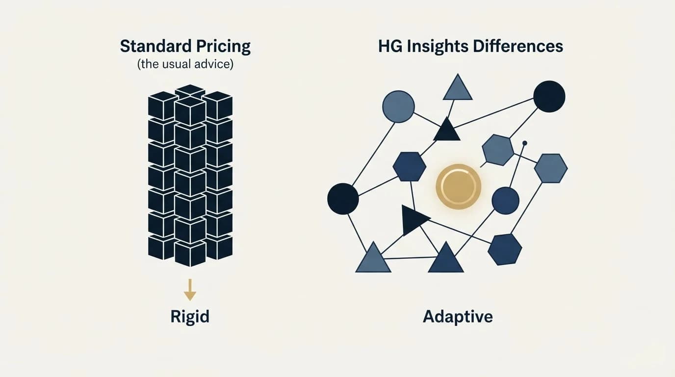 Section illustration: Where we differ from the usual advice