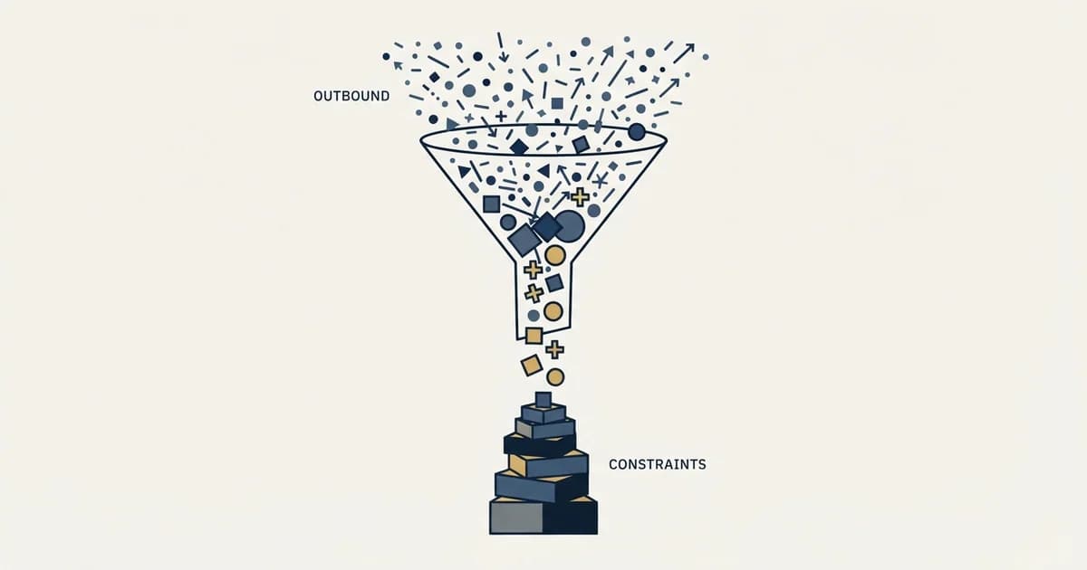 Editorial illustration for When Outbound Stops Scaling