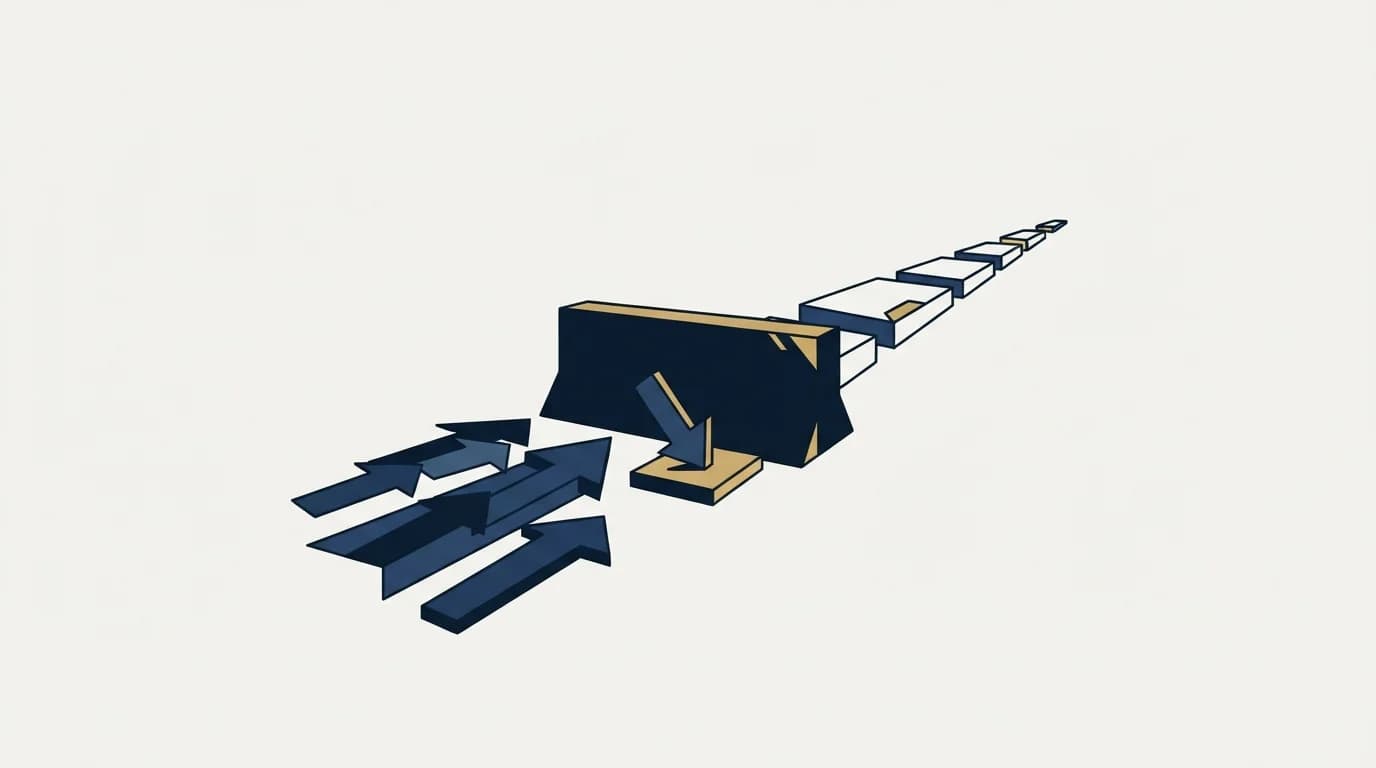 Section illustration: Treat the reply as closer to a stop than to