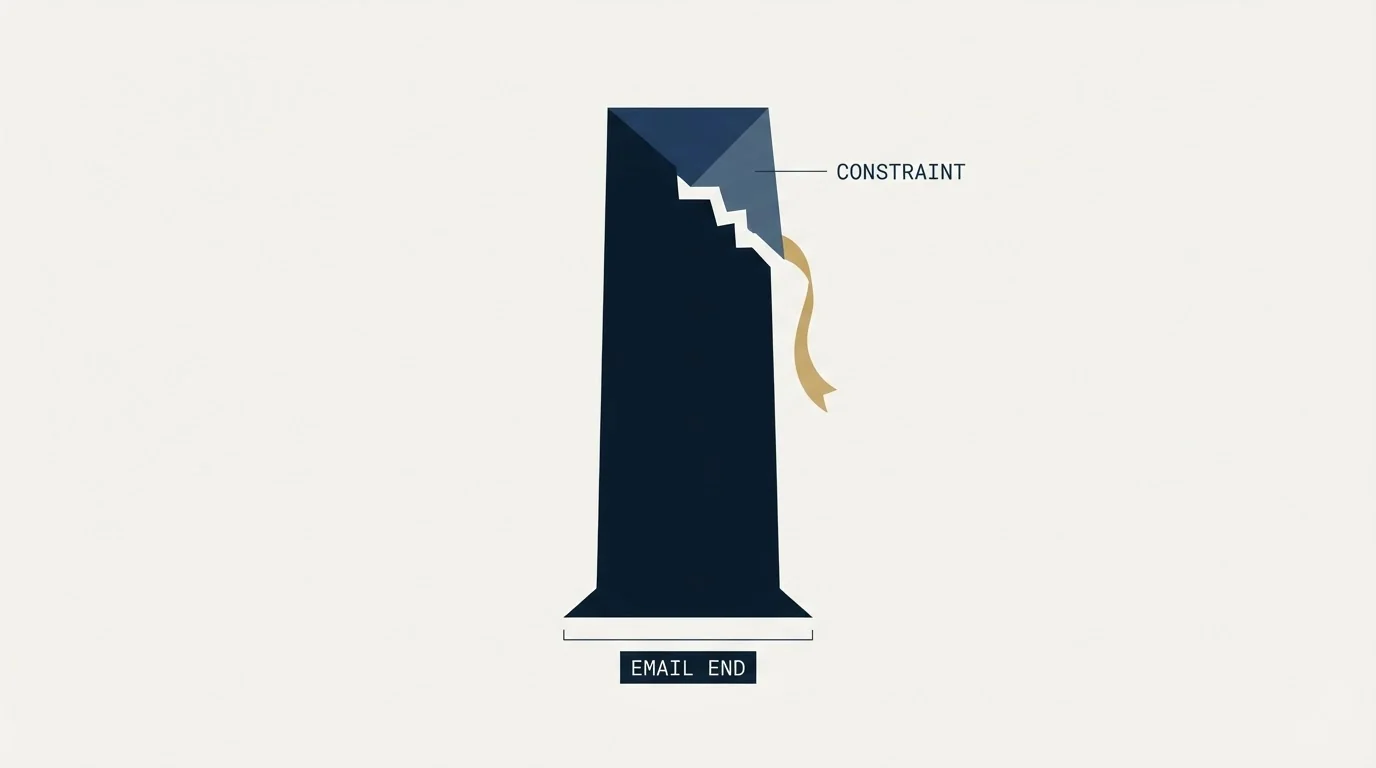 Section illustration: Where the length constraint bites
