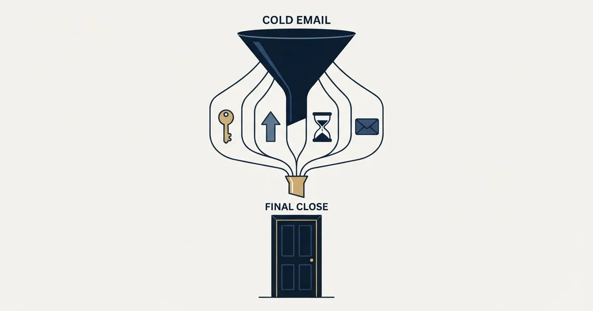 Editorial illustration for How to End a Cold Email When There Is No