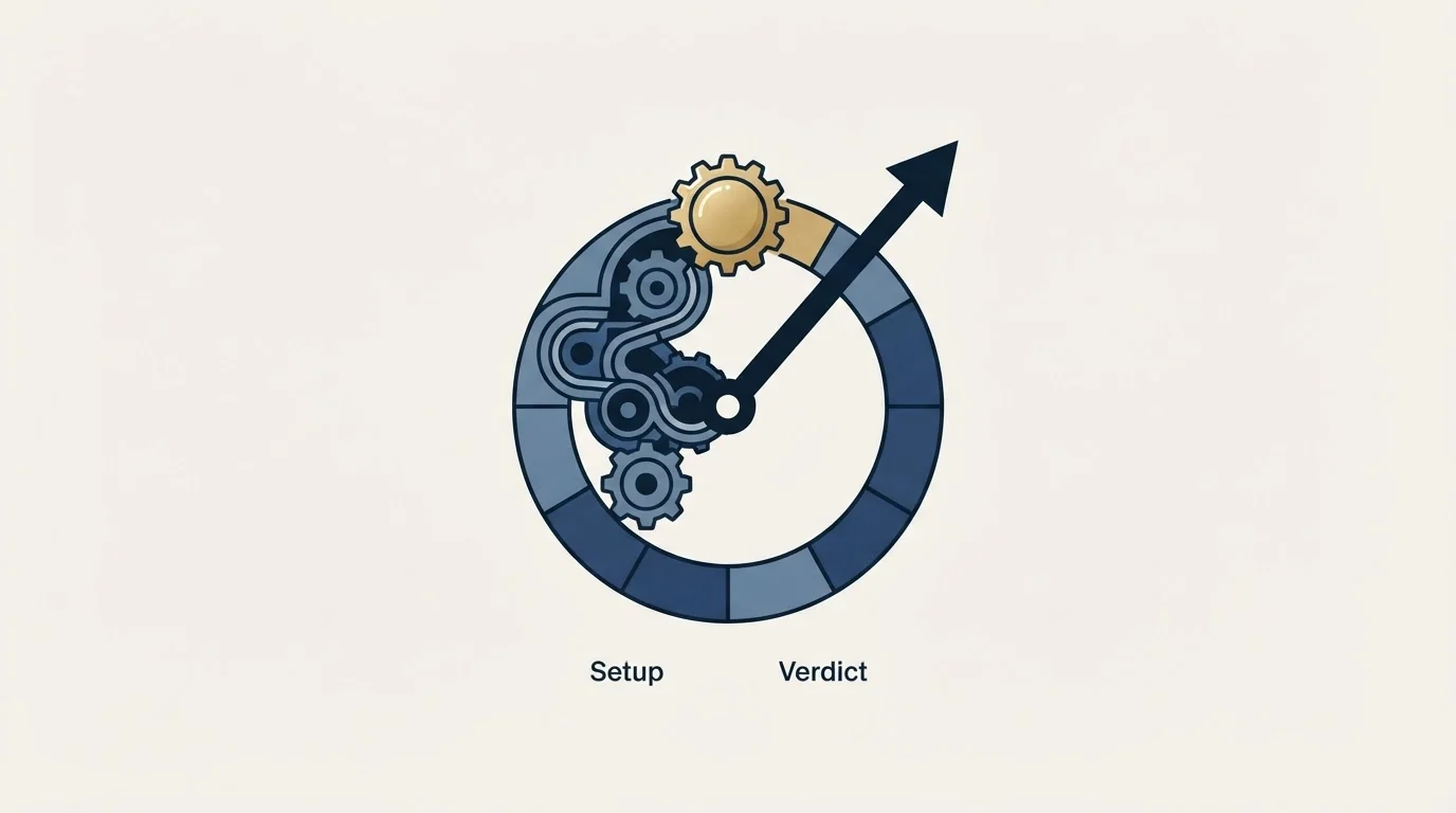 Section illustration: Why a thirty-day verdict usually measures the setup