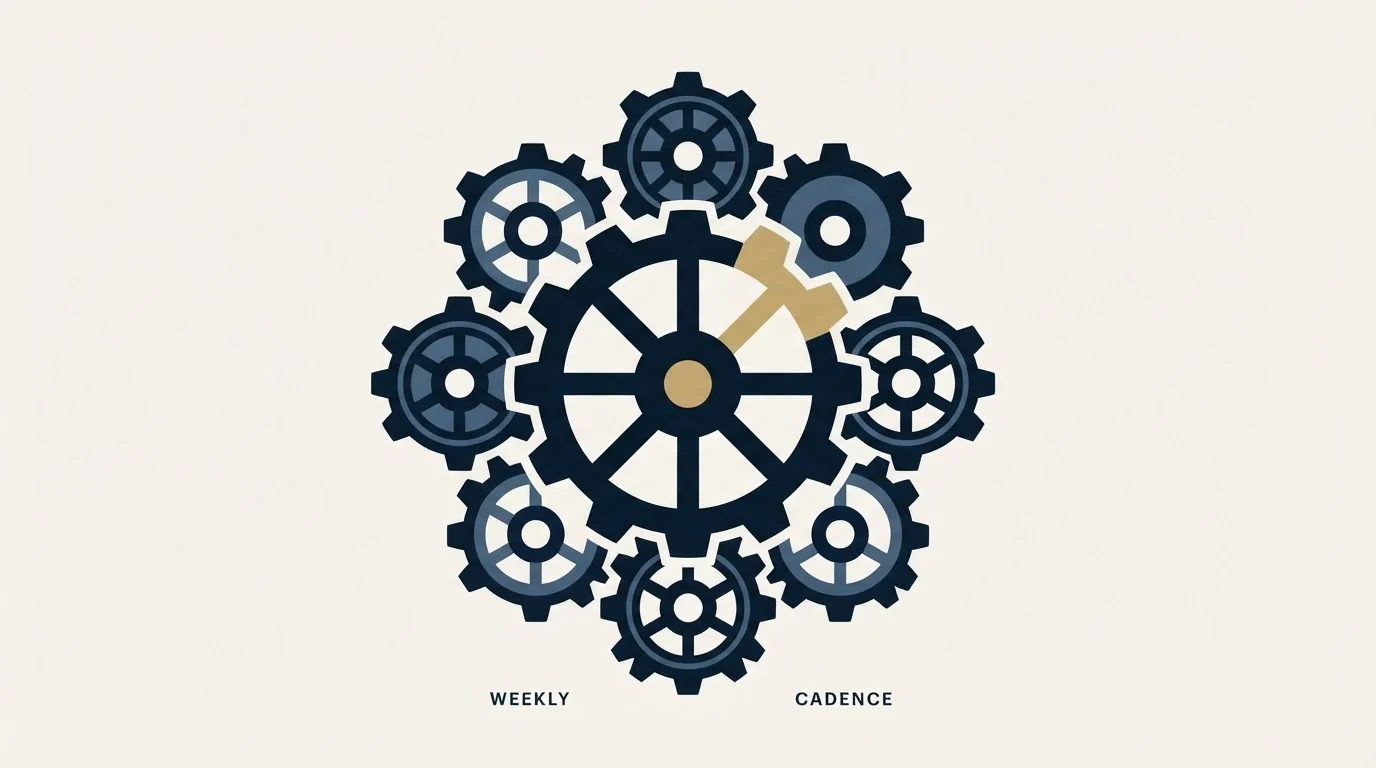 Section illustration: The Weekly Operating Cadence