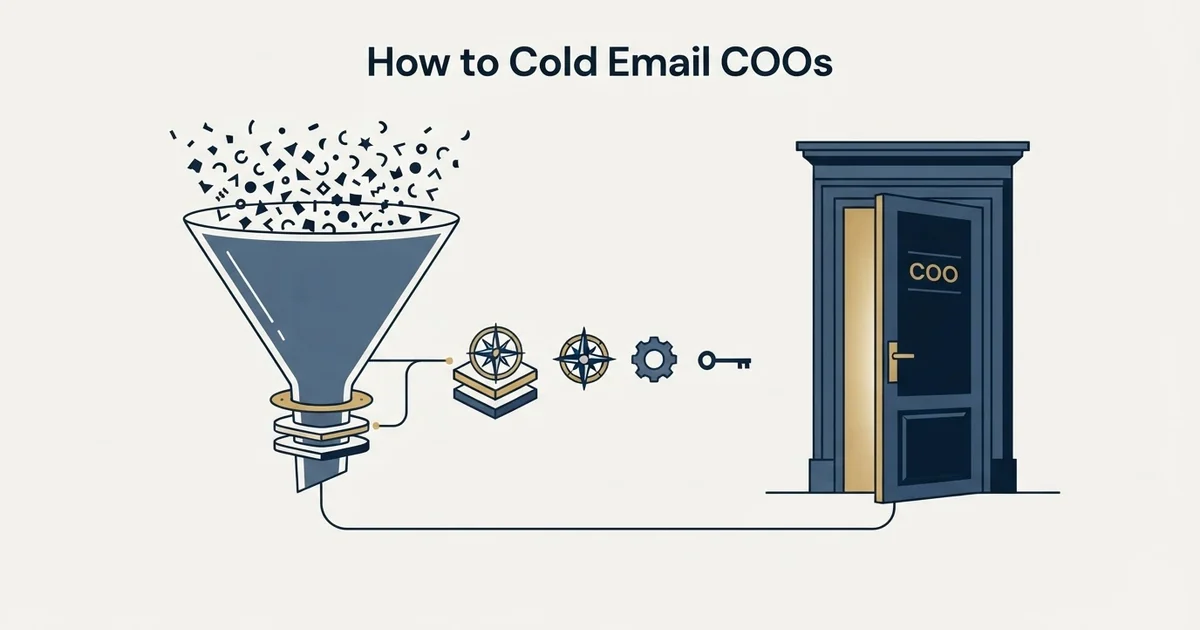 Editorial illustration for How to Cold Email COOs