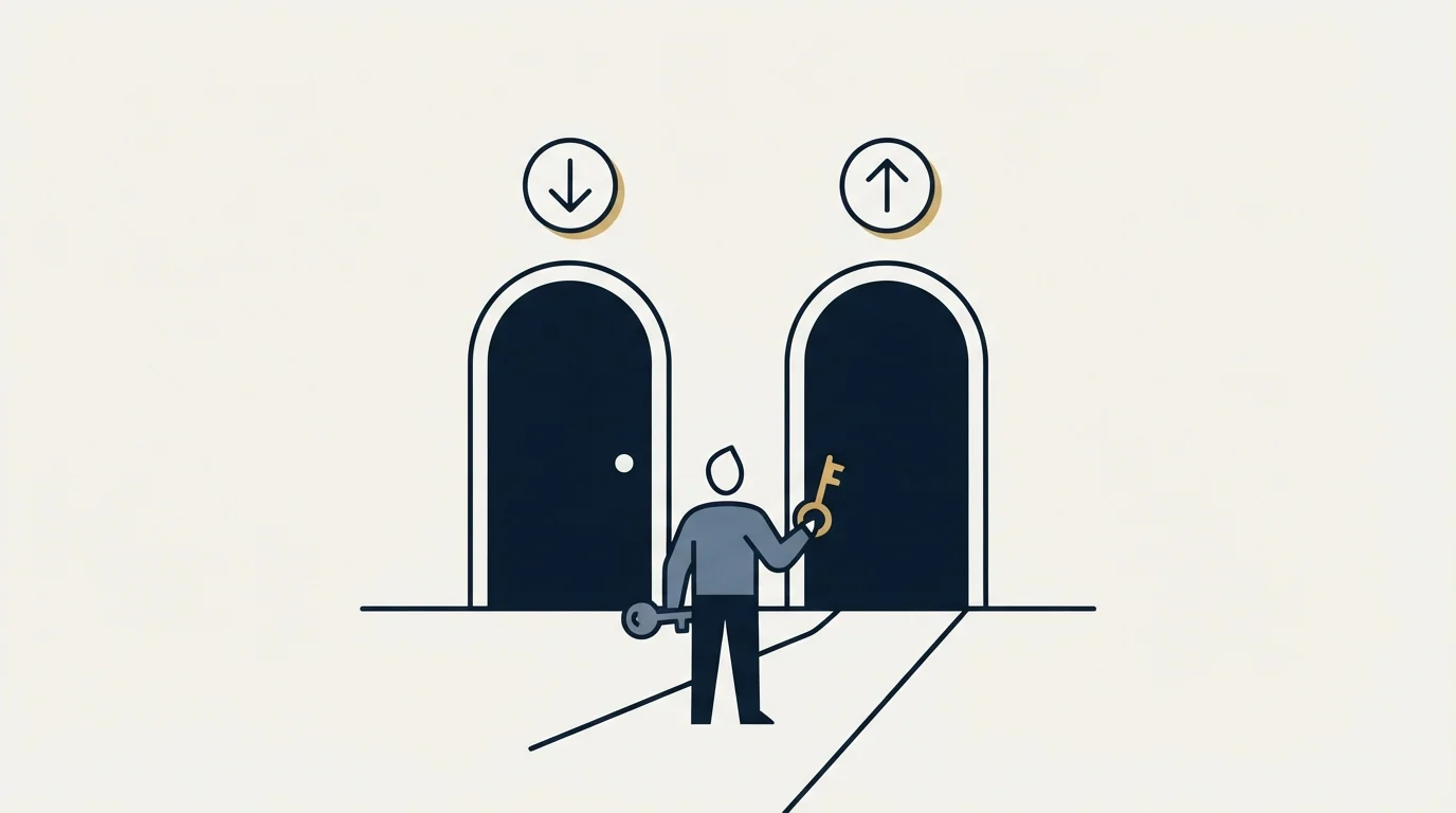 Section illustration: The Two Doors: Buyer or Gatekeeper